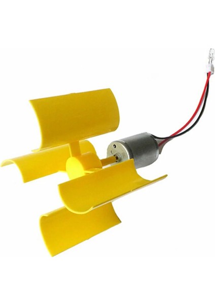 Mini Rüzgar Gülü Jeneratörü Motor Türbin Kanatlı LED Göstergeli