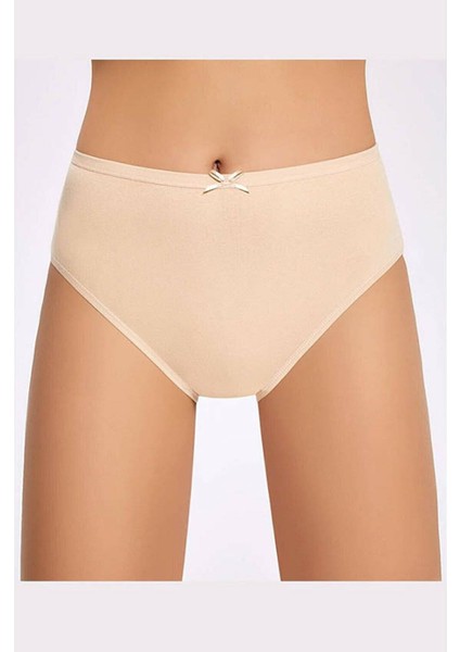 Anıt 3126 Kadın Ten 12 Adet Ribana Pamuklu Bato Külot