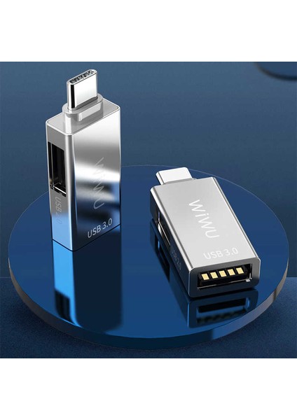 T02 Type-C Hub USB 3.0 5 Gbps Veri Aktarımı Alüminyum Alaşım Kompart Tasarım