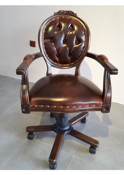 By Oğuz Furniture Ahşap Makam Yöneti̇ci̇ Koltuğu