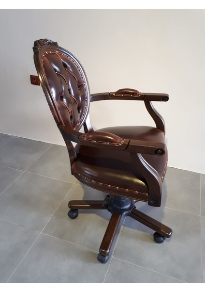 By Oğuz Furniture Ahşap Makam Yöneti̇ci̇ Koltuğu