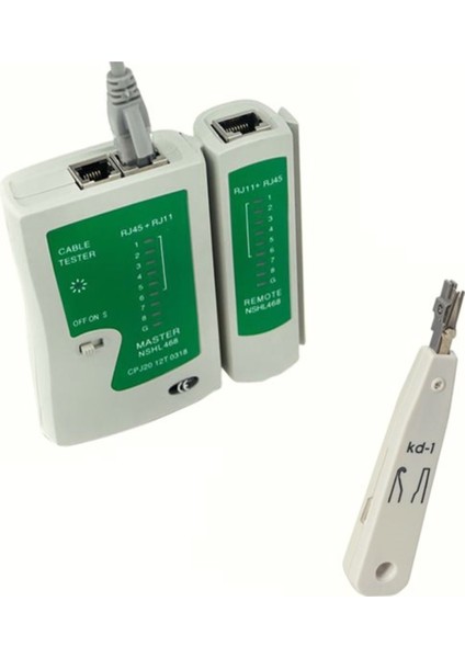 Krone Kep Kep Pense + Cat5 Cat6 Data Bilgisayar Telefon Kablosu Test Cihazı