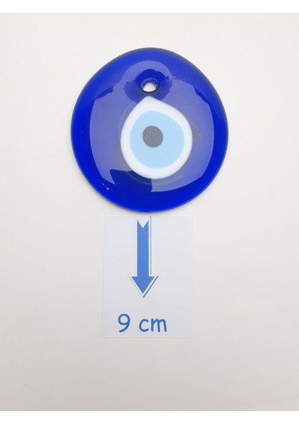 Delikli Nazar Boncuğu - 9 cm Boyutunda