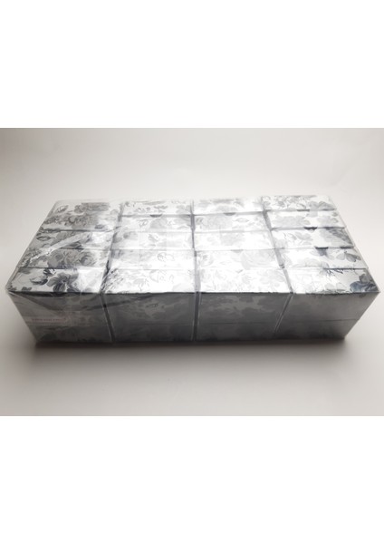 (Asetat Kapaklı Kraft Kutu) 20'li 8 cm x 8 cm x 3 cm