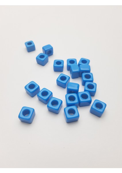 Akrilik Bodrum Boncuğu (Mavi) (1 Pakette 20 Adet)