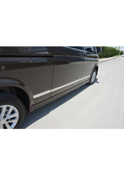 VW T5 Transporter Krom Yan Kapı Çıtası 7 Parça (Uzun Şasi) 2010 ve Sonrası