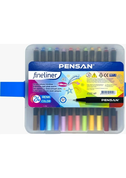 Fineliner 0,4 mm Yeni Teknoloji Uç 24 Farklı Renk