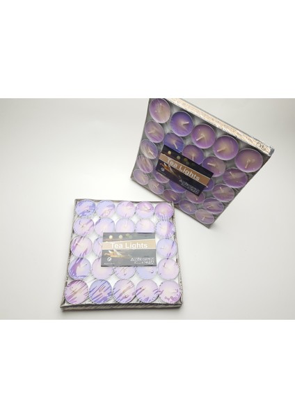 Tea Lights Mum (50 Adet) Mor