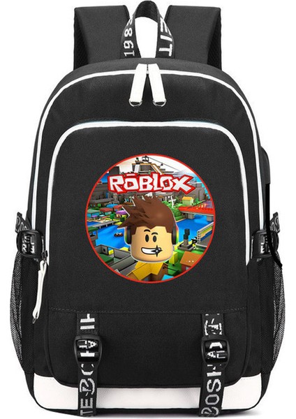 Roblox USB ve Kulaklık Portlu Sırt Çantası (Yurt Dışından)