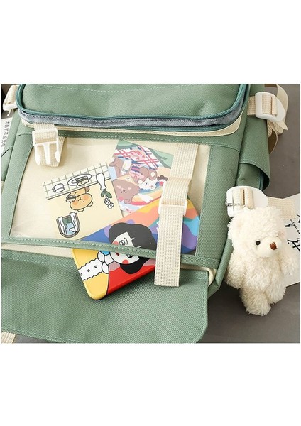 Clbdbag 4 Parça Sevimli Öğrenci Okul Sırt Çantası (Yurt Dışından)