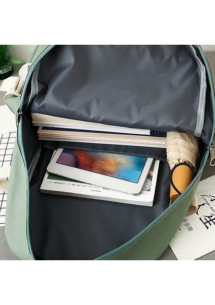 Clbdbag 4 Parça Sevimli Öğrenci Okul Sırt Çantası (Yurt Dışından)