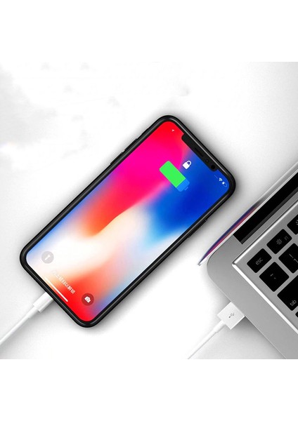 iPhone Uyumlu iPad Lightning USB Şarj ve Data Kablosu - 1 Metre Beyaz