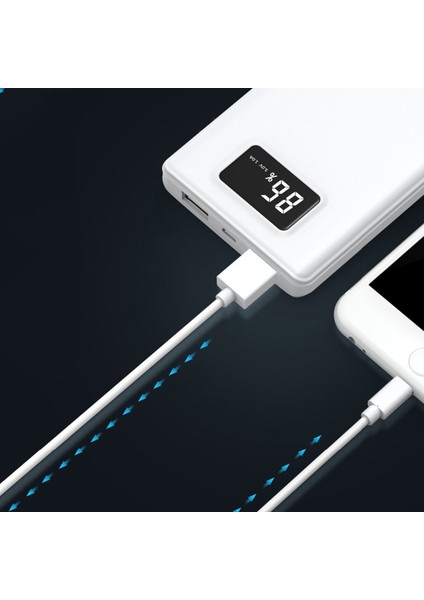 iPhone Uyumlu iPad Lightning USB Şarj ve Data Kablosu - 1 Metre Beyaz