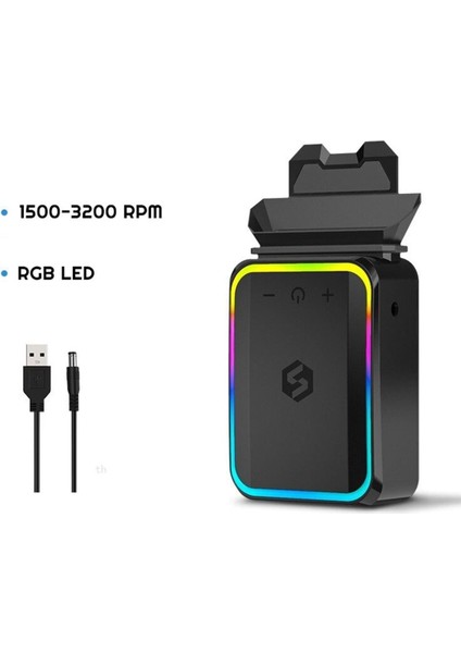 Rgb Işıklı USB Notebook Soğutucu 12"-17" Için Tek Fanlı Sessiz fiyatları