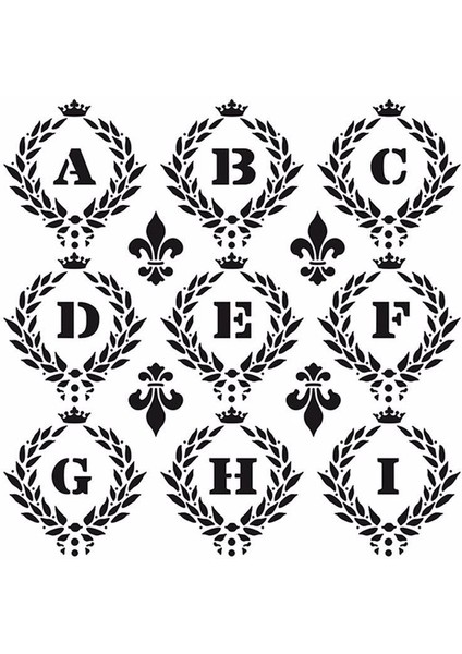 HD014 Home Dekor Stencil 45X45