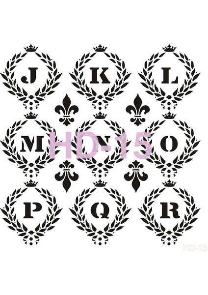 HD015 Home Dekor Stencil 45X45