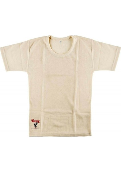 500 Çocuk Kısa Kol Yün Termal Fanila-Krem modelleri