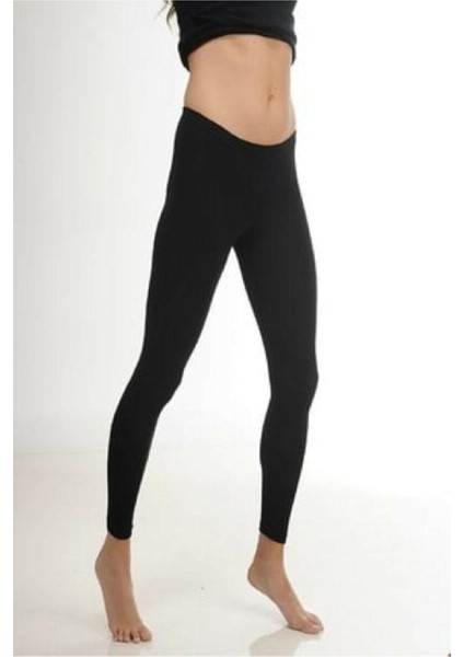 4012 Likralı Yün Termal Tayt-Siyah