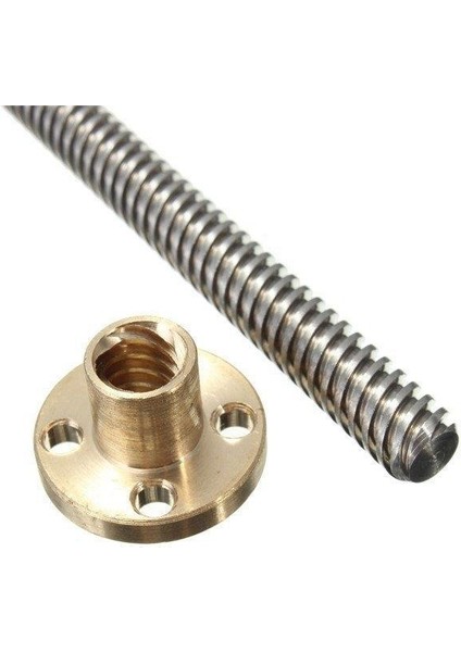 3D Yazıcı Vidalı Mil Somun 400MM T10 10MM