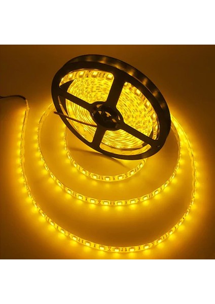 2 M Amber 3 Çip Şerit LED Anahtarlı Set