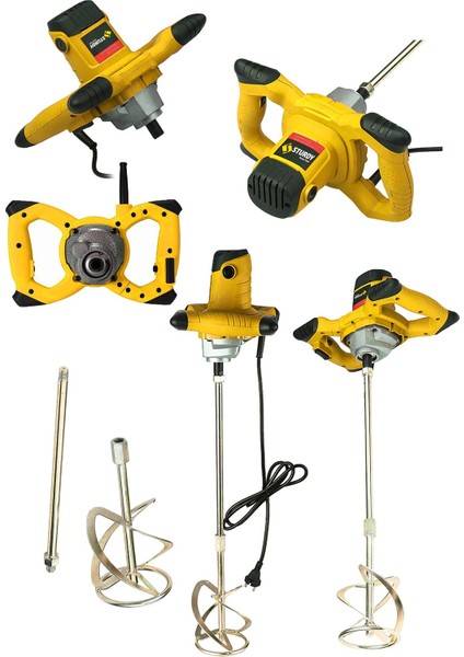 Power Tools 3600 Watt 6 Kademe Hız Ayarı Boya ve Harç Mikseri Karıştırıcı