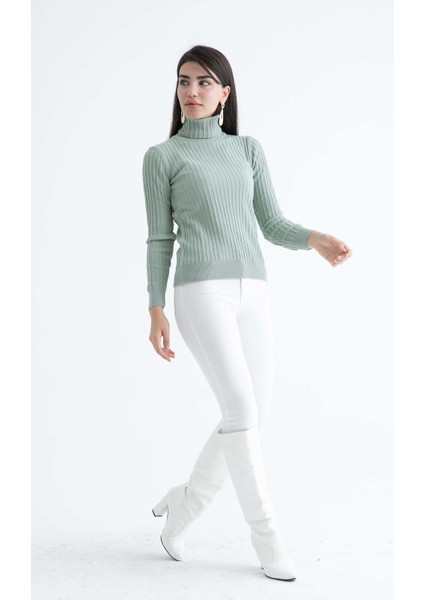 Kadın Fitilli Balıkçı Kazak indirimleri