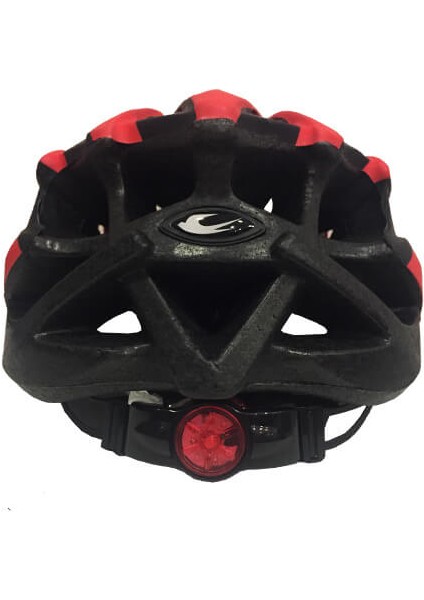- Kask - MV29 - Arka LED Lambalı - Kırmızı/siyah - M
