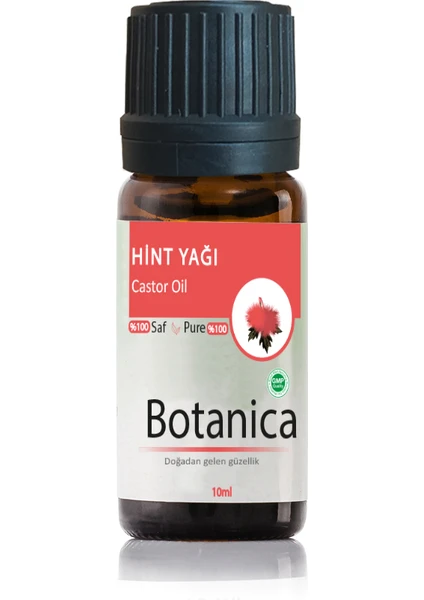 Hint Yağı - Ricinus Communis - ( Kabarık Ve Kıvırcık Saçlar İçin ) Saç Besleyici Bakım Yağı 10 Ml