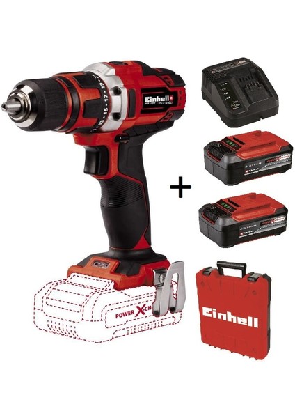 Te-Cd 18/40 Li (2x5.2 Ah Plus Starter Kit )18 V Akülü Vidalama Matkap Çantalı