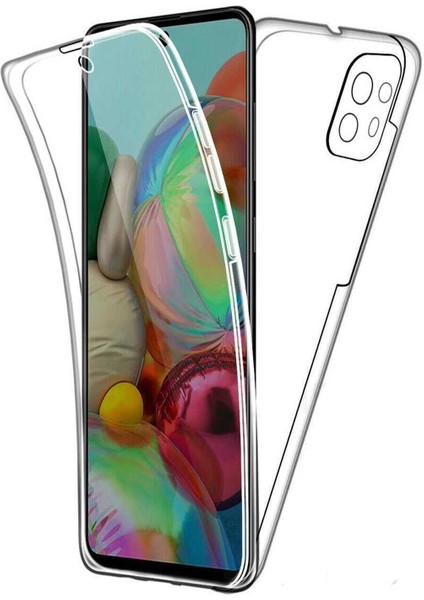 Xiaomi Mi 11 Lite Kapak 360 Derece Ön ve Arka Tam Koruma Şeffaf Silikon Kılıf
