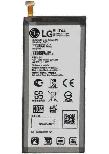 Lg Q60 (BL-T44) Uyumlu Batarya Pil 3500 Mah