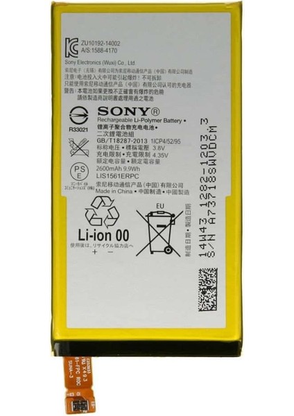 Sony Xperia Z3 Compact D5803 (LIS1561ERPC) Uyumlu Batarya Pil 2600 Mah