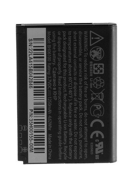 Htc Cha Cha (BH06100 ) Uyumlu Batarya Pil 1250 Mah