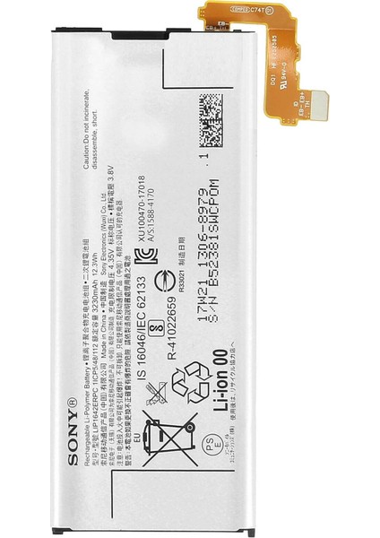 Sony Xperia Xz Premium G8141 (LIP1642ERPC) Uyumlu Batarya Pil 3230 Mah