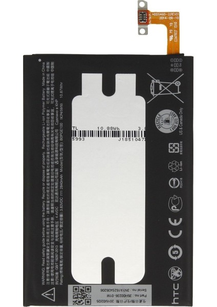 Htc One M8S (B0PGE100) Uyumlu Batarya Pil 2840 Mah