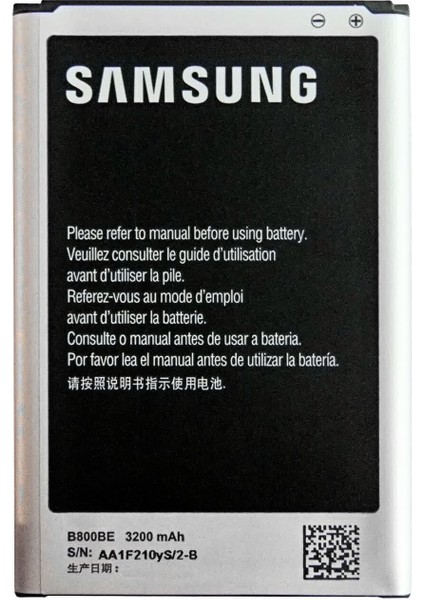 Samsung Galaxy Note 3 SM-N9000 (B800BE) Uyumlu Batarya Pil 3200MAH
