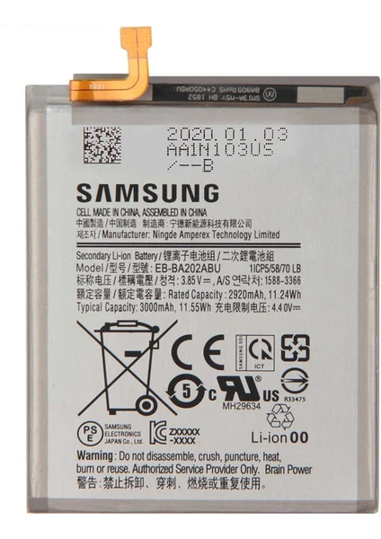 Samsung Galaxy A20E (EB-BA202ABU) Uyumlu Batarya Pil 2920MAH