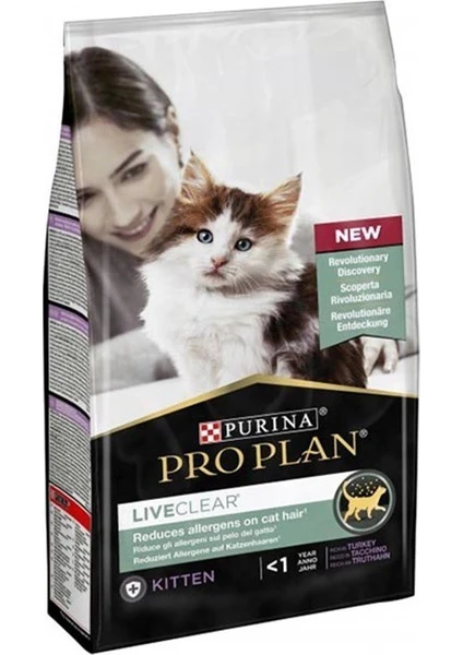 Pro Plan Liveclear Hindi Etli Yavru Kedi Maması 1,4 kg