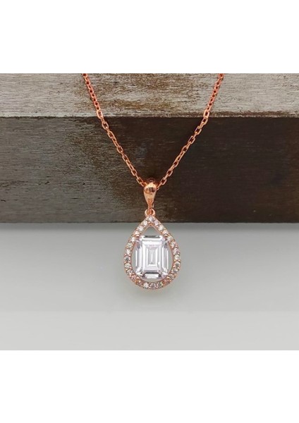 Damla Baget 925 Ayar Gümüş Kolye