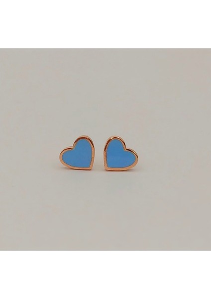 Kalp Çocuk 925 Ayar Gümüş Küpe