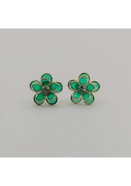 Çiçek Çocuk 925 Ayar Gümüş Küpe