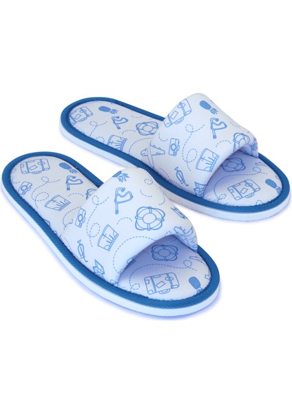 Erkek Gri Tatil Desenli Önü Açık Yumuşak Tabanlı Ev Terlik fiyatları