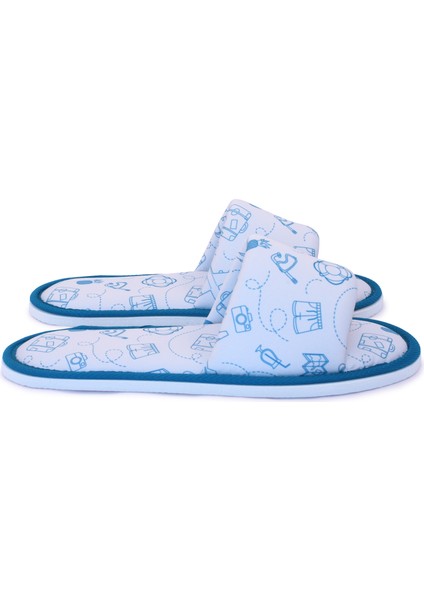 Erkek Gri Tatil Desenli Önü Açık Yumuşak Tabanlı Ev Terlik fırsatları