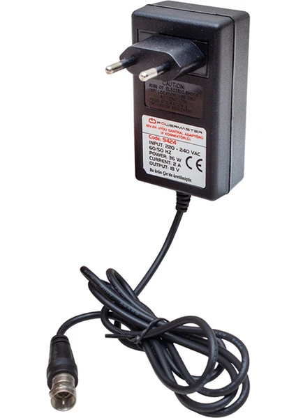 18 Volt- 2 Amper Uydu Santral Adaptörü  (F Konnektörlü)