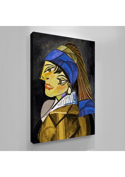 The Girl With Pearl Earring By Picasso Canvas fiyatları