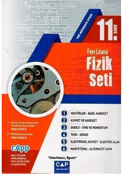 Çap Yayınları 11. Sınıf Fen Lisesi Fizik Seti