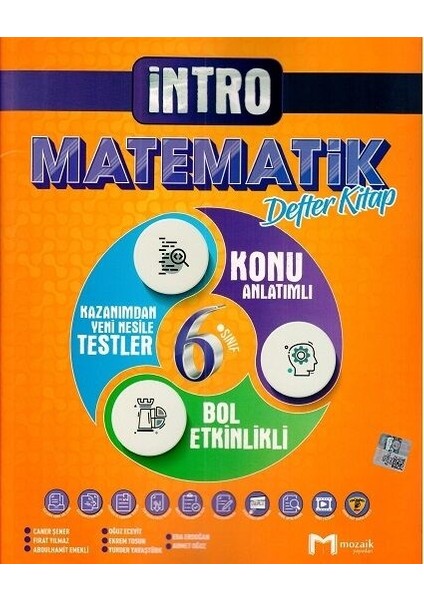 6. Sınıf Matematik İntro Defter Kitap