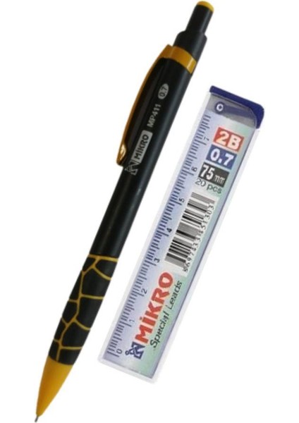 Versatil Kalem 0,7 mm Sarı + Mikro Uç 0,7 mm