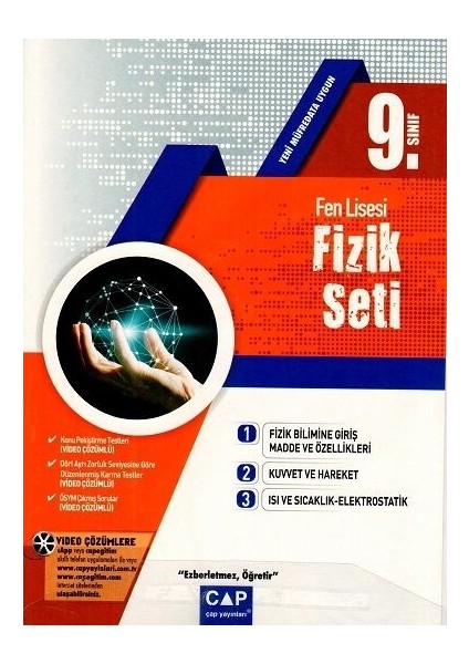 Çap Yayınları 9. Sınıf Fen Lisesi Fizik Seti