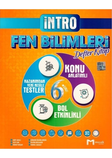 6. Sınıf Fen Bilimleri İntro Defter Kitap